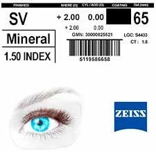 Очковые линзы 1.5 ZEISS Single Vision Mineral Uncoated - фото 3529843