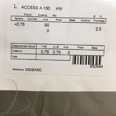 Очковые линзы 1.5 Synchrony Access HMC - фото 4439807