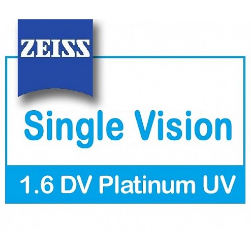 Очковые линзы 1.6 Zeiss Single Vision SPH DuraVision Platinum UV - фото 4440629