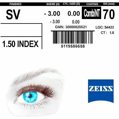Очковые линзы 1.5 ZEISS Single Vision Combi NT - фото 6514869