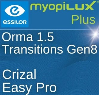 Очковые линзы 1.5 Orma Transition Gen 8 Crizal Easy Pro UV