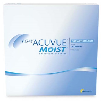 Контактные линзы 1 Day Acuvue Moist ast. 90