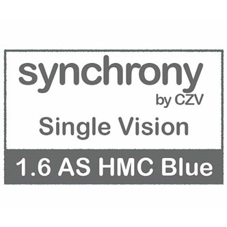 Очковые линзы 1.6 AS Synchrony Single Vision HMC Blue Очковые линзы 1.6 AS Synchrony Single Vision HMC Blue