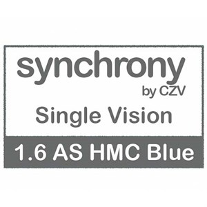 Очковые линзы 1.6 AS Synchrony Single Vision HMC Blue - фото 5288596