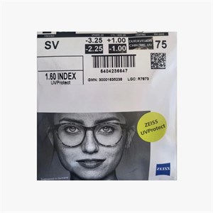 Очковые линзы 1.6 Zeiss Single Vision SPH DuraVision Chrome UV - фото 5461400