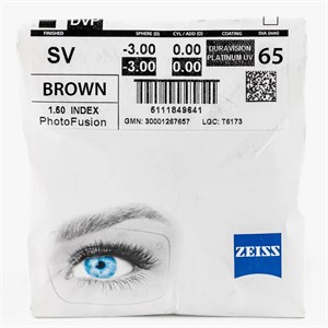 Очковые линзы 1.5 ZEISS Single Vision PhotoFusion DV Platinum UV - фото 6554988